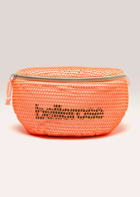 Riñonera naranja fosforito rejilla
