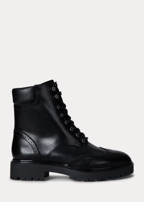 Botines RALPH LAUREN negro militar