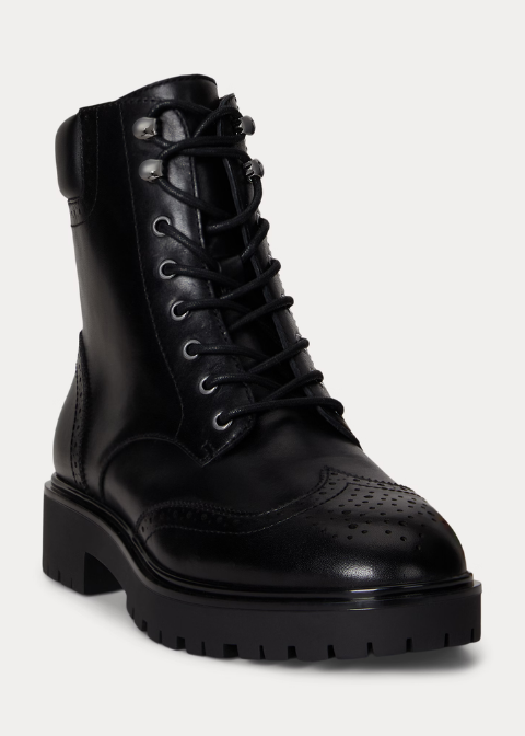 Botines RALPH LAUREN negro militar