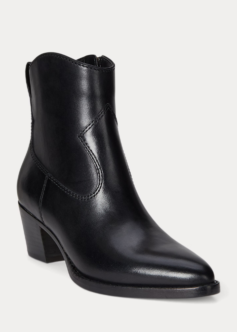 Botin RALPH LAUREN tacón cremallera