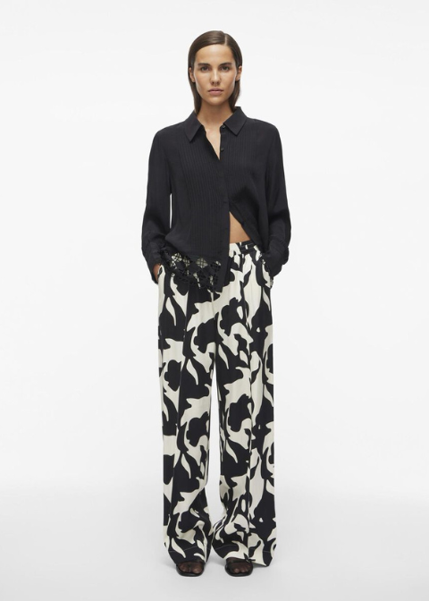 Pantalón ROUGE EDIT recto estampado