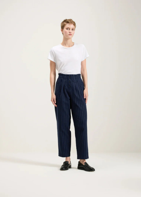 Pantalón azul marino raya diplomatica