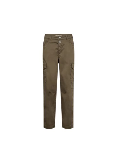 Pantalón kaki cargo tiro alto