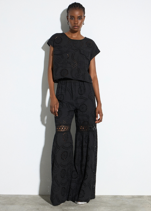 Pantalón BSB negro calado