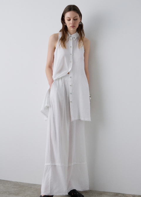 Pantalón BSB blanco lino