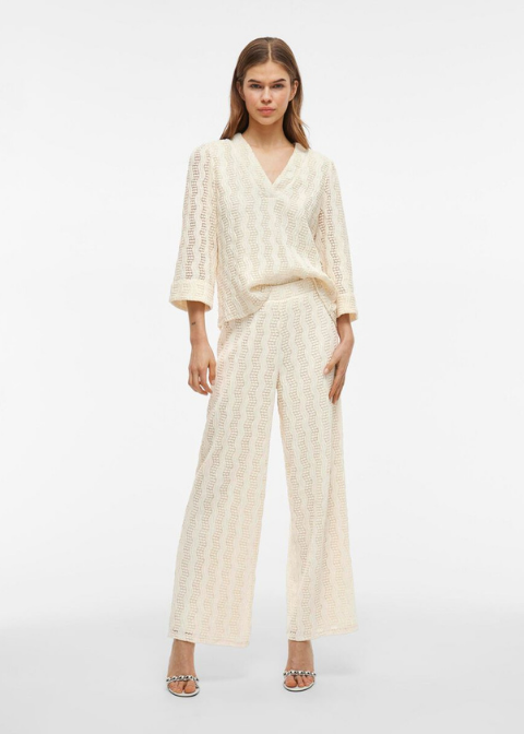 Pantalón VILA crudo relieve