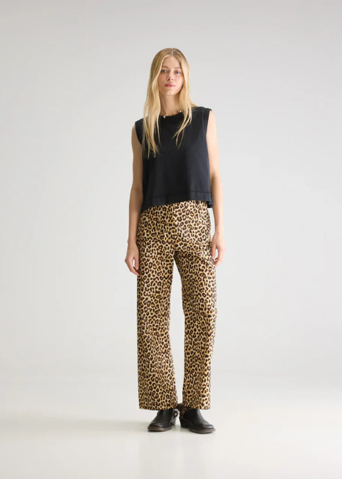 Pantalón crudo animal print