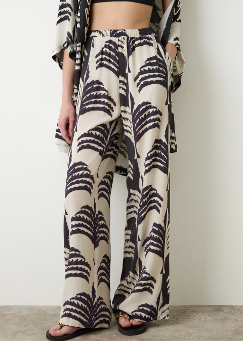 Pantalón BSB negro&beige