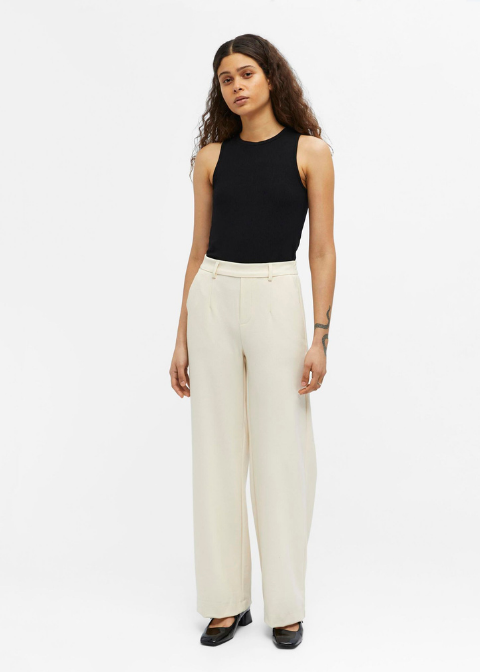 Pantalón OBJECT blanco ancho
