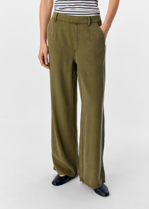 Pantalón OBJECT verde ligero goma