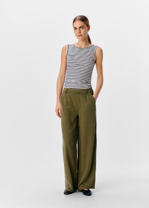 Pantalón OBJECT verde ligero goma