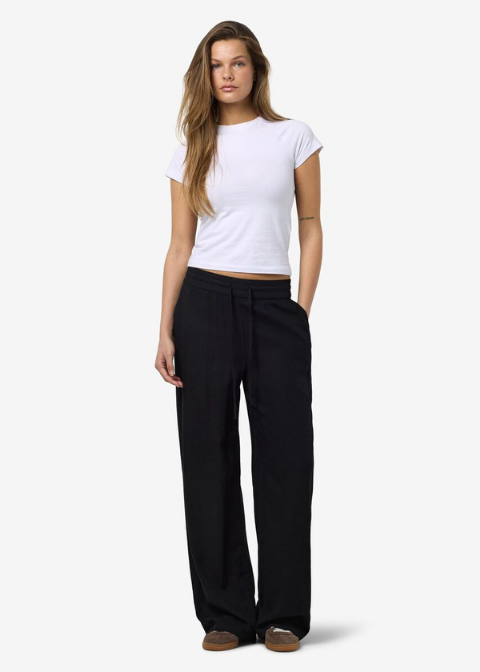 Pantalón NOISY negro lino