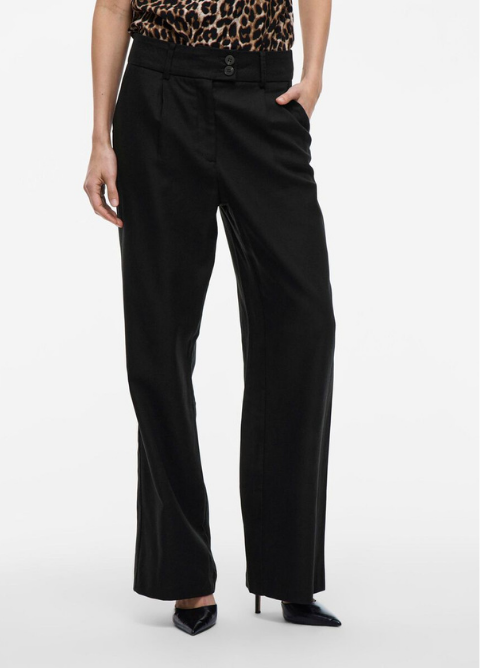 Pantalón VILA negro pinzas ancho