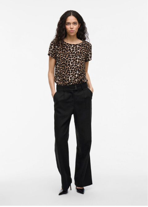 Pantalón VILA negro pinzas ancho