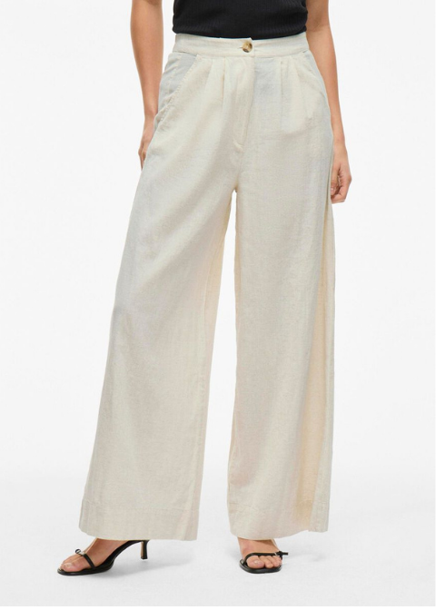 Pantalón VILA beige natural conjunto