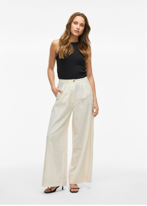 Pantalón VILA beige natural conjunto