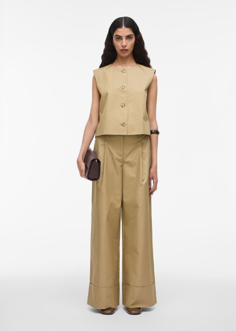 Pantalón ROUGE EDIT camel ancho
