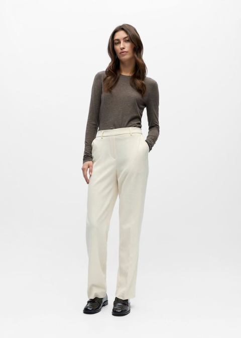 Pantalón OBJECT crudo recto