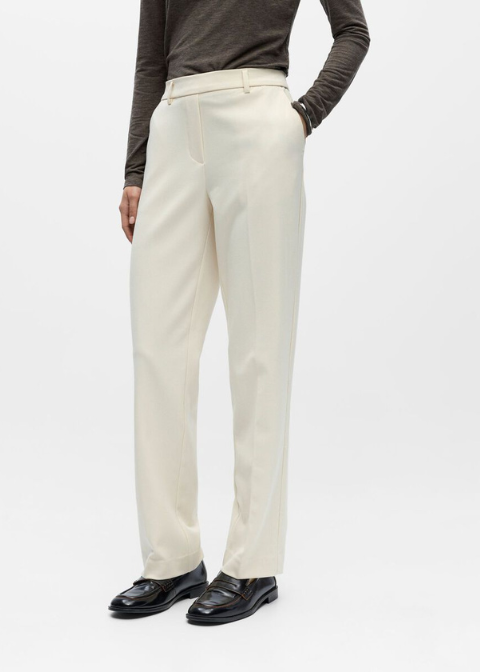 Pantalón OBJECT crudo recto