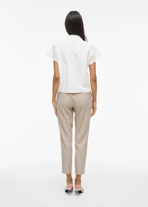 Pantalón VILA beige jaspeado