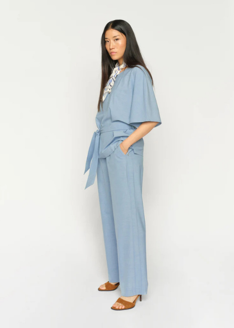 Pantalon MOSH MOSH azul cielo recto