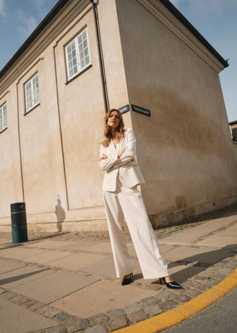 Pantalón MOSH MOSH crudo recto tiro alto