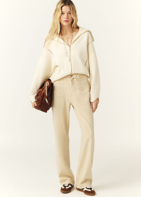 Pantalón BA&SH mostaza goma cintura