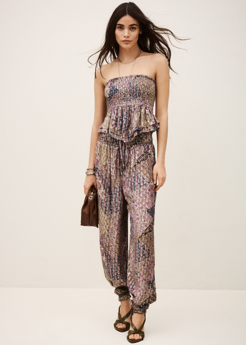 Pantalón BA&SH crudo estampado