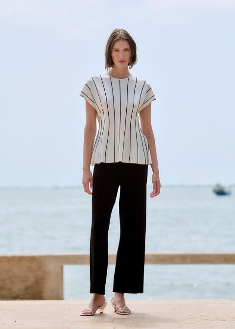 Pantalon SITA MURT negro punto ancho