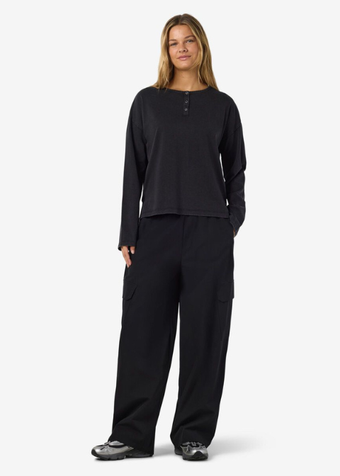 Pantalón NOISY  negro barrel