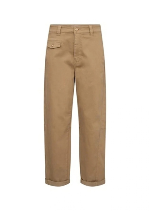 Pantalón MOS MOSH beige ancho botones dorados
