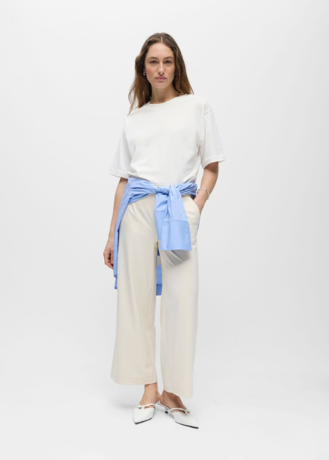Pantalon OBJECT crudo cropped ancho