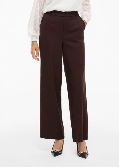 Pantalón VILA de cintura alta con corte holgado