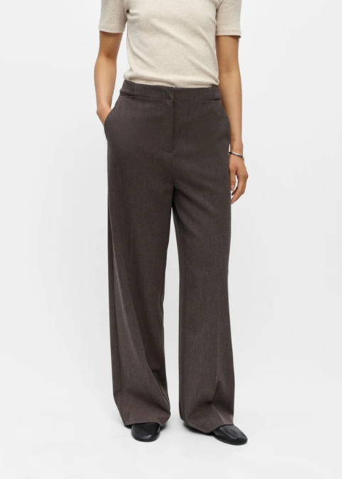 Pantalón OBJECT marrón ancho