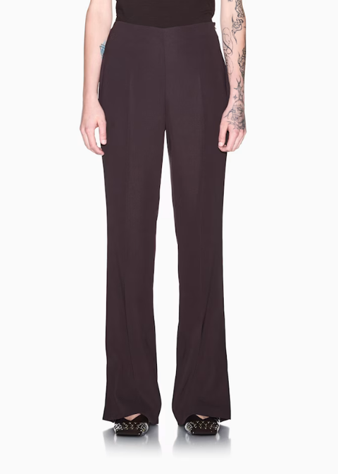Pantalón ARMANI EXCHANGE tiro alto y tejido crepé