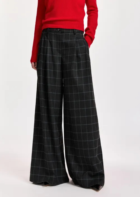 Pantalón ESSENTIEL de pinza a cuadros