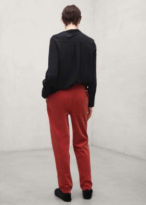 Pantalón ECOALF pana rojo