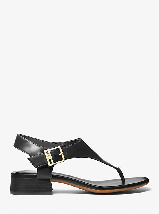 Sandalias negras piel