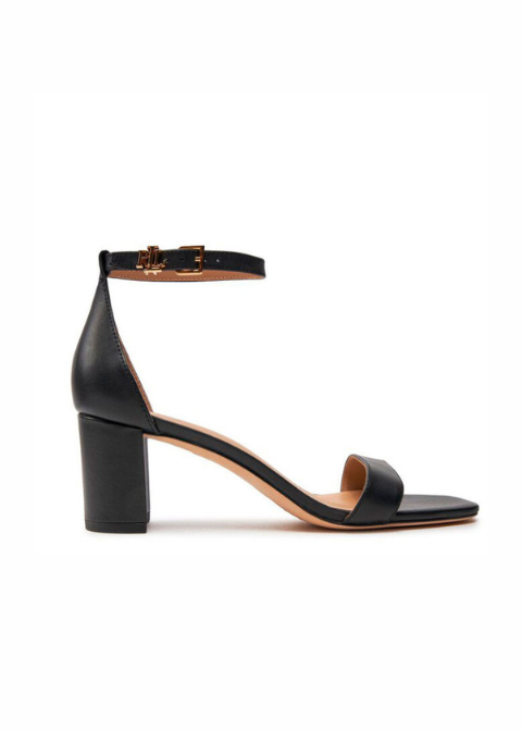 Sandalia RALPH LAUREN negro piel
