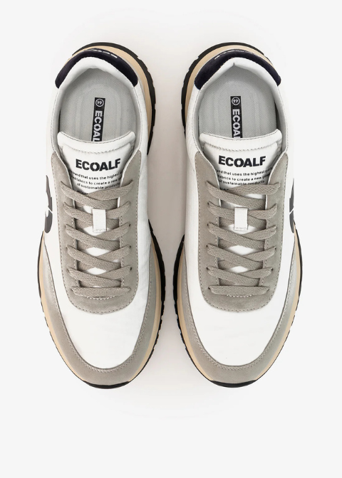 Zapatillas blancas nylon logo