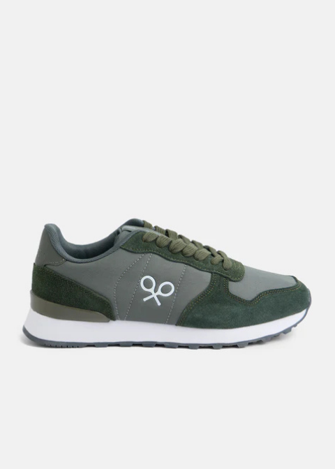 Zapatillas verde logo blanco