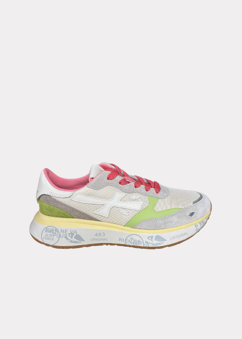 Zapatillas 7481 cordones coral