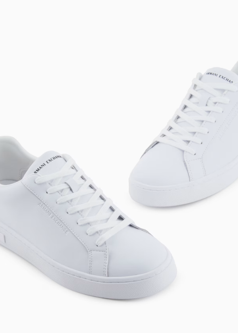 Zapatillas blancas lisas piel