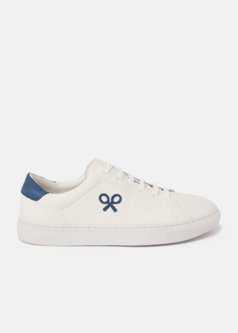 Zapatillas blanca clasica logo