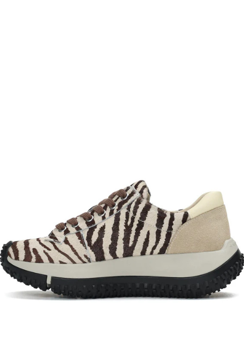 Zapatillas 4CCCCESS marron cebra pelo