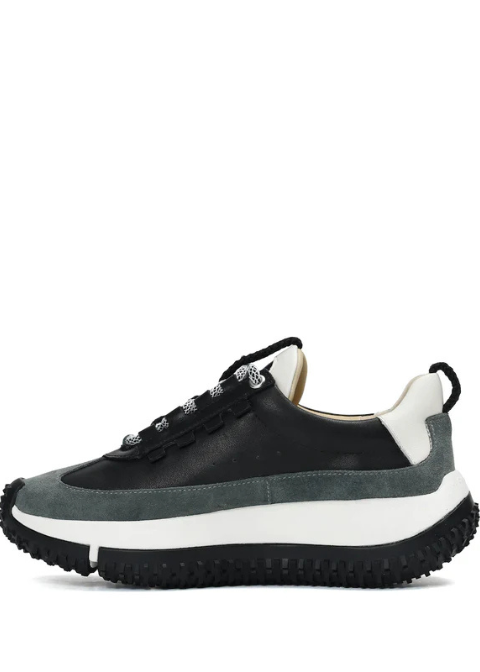 Zapatillas 4CCCCEES gris piel suela rueda