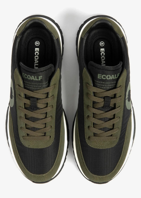 Zapatillas ECOALF negras y verde caqui