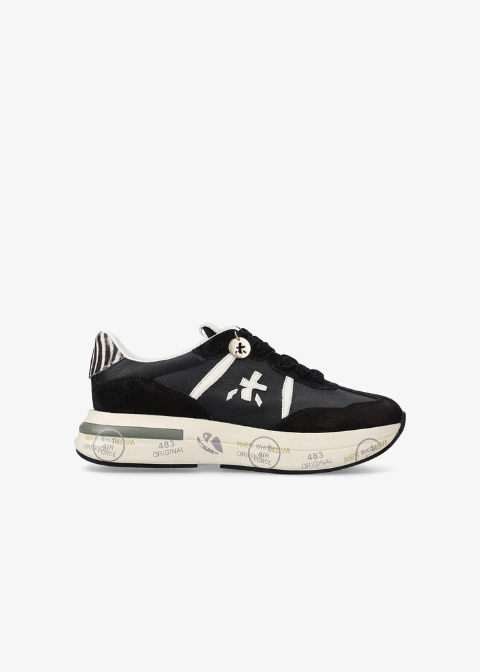 Zapatillas PREMIATA negro logo blanco