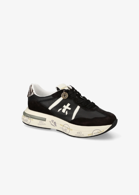 Zapatillas PREMIATA negro logo blanco