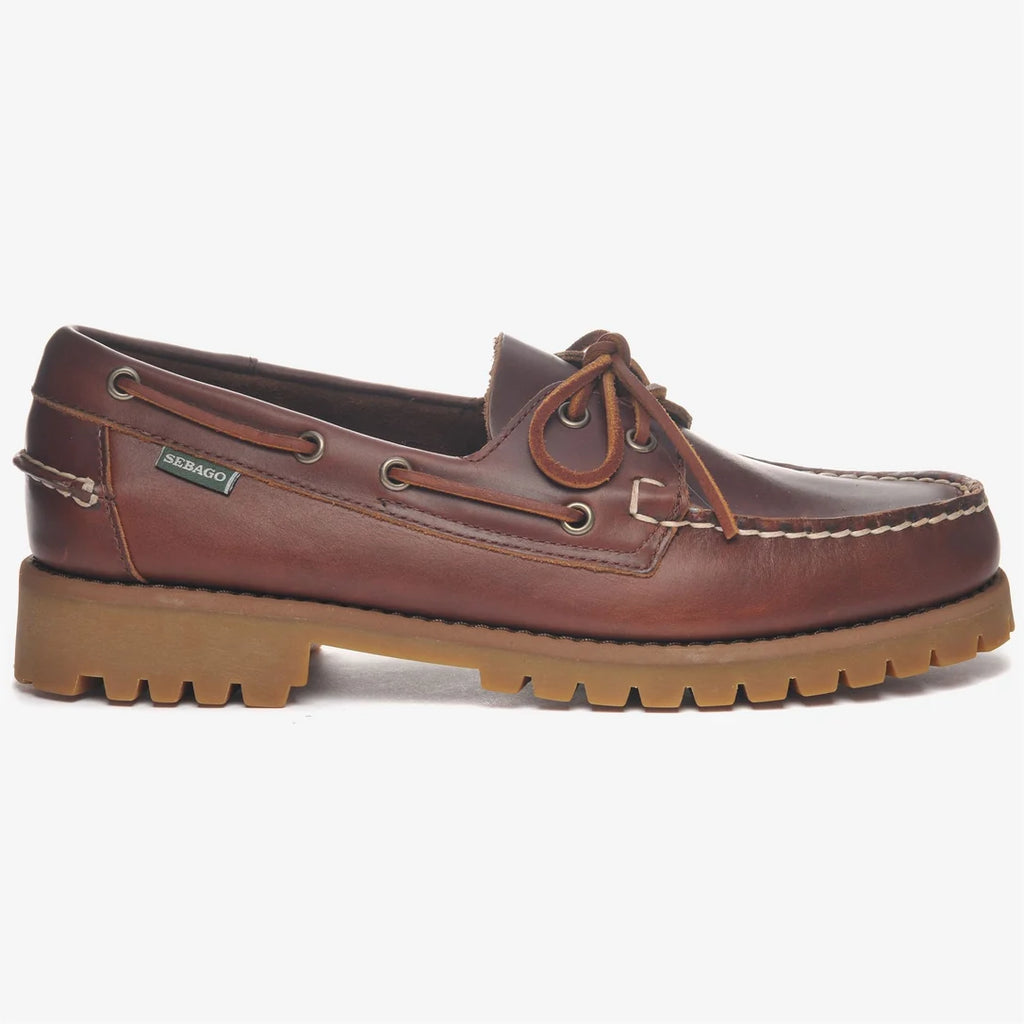 Mocasín SEBAGO marrón suela goma